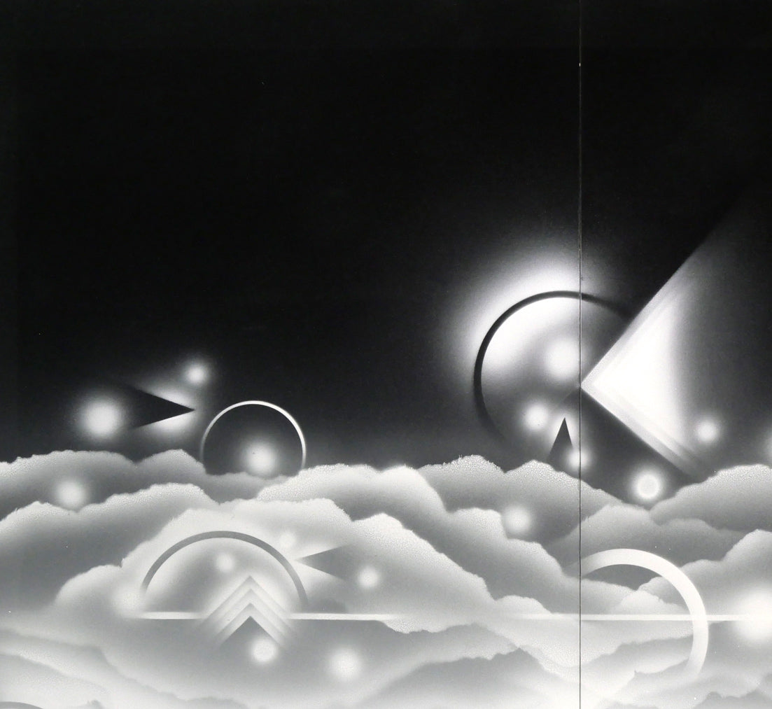 矢崎勝美「Cosmos・1998」モノタイプ1点物版画 拡大画像1