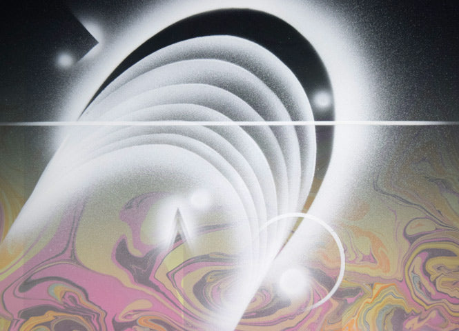 矢崎勝美「Cosmos・2003」モノタイプ1点物版画 拡大画像2