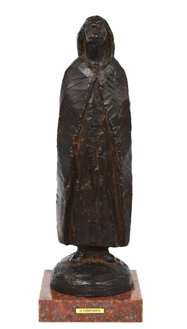 米坂ヒデノリ「凍原(釧路市民文化会館)」ブロンズ 作品全体画像1