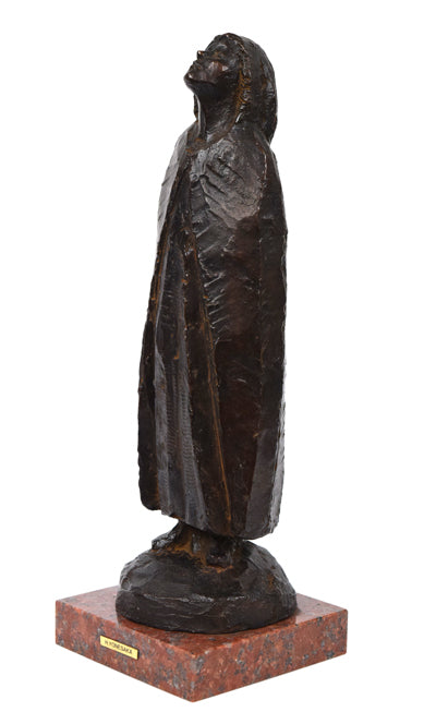 米坂ヒデノリ「凍原(釧路市民文化会館)」ブロンズ 作品全体画像2