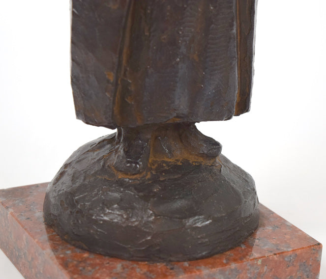 米坂ヒデノリ「凍原(釧路市民文化会館)」ブロンズ 作品部分画像1