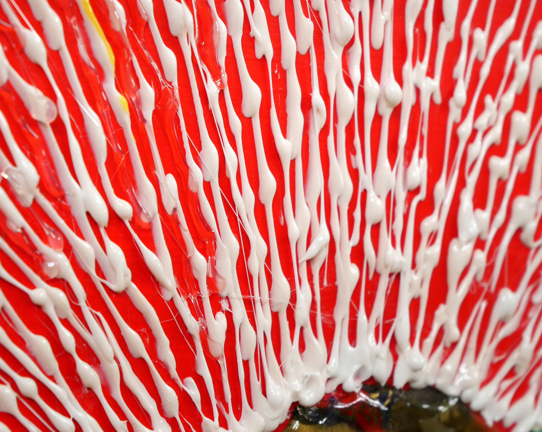 米谷雄平「作品05-05"THE HAIKU(俳句)”」アクリル画にコラージュ作品・5号 拡大画像5