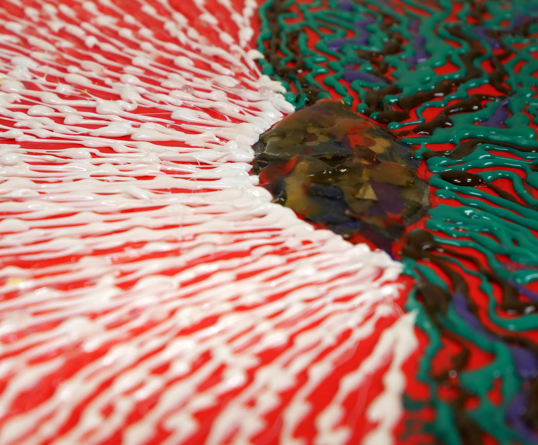 米谷雄平「作品05-05"THE HAIKU(俳句)”」アクリル画にコラージュ作品・5号 拡大画像7