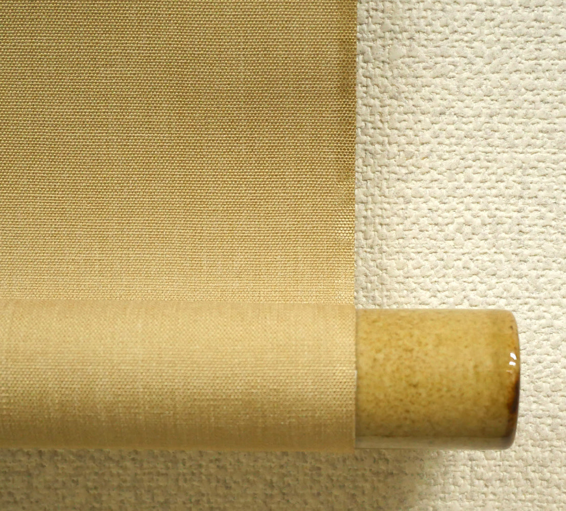 吉井勇「新しき 舞台のうへに~」肉筆書掛軸・鑑定箱付き 軸先拡大画像