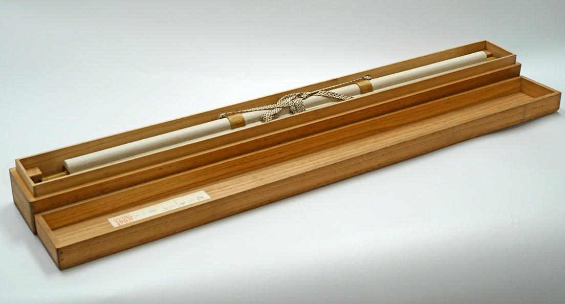 吉井勇「新しき 舞台のうへに~」肉筆書掛軸・鑑定箱付き 桐箱画像2