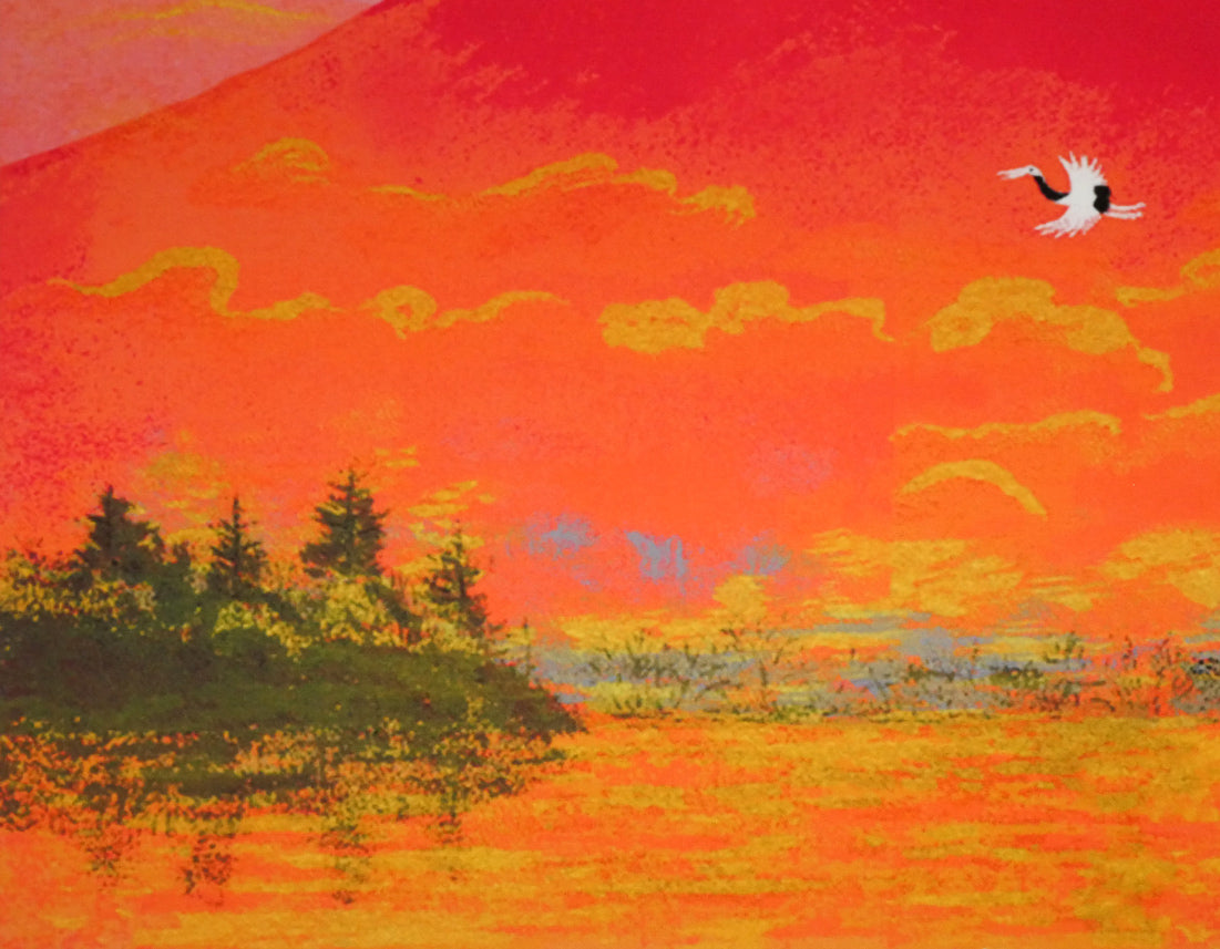 吉岡浩太郎「吉兆」シルクスクリーン版画 拡大画像3