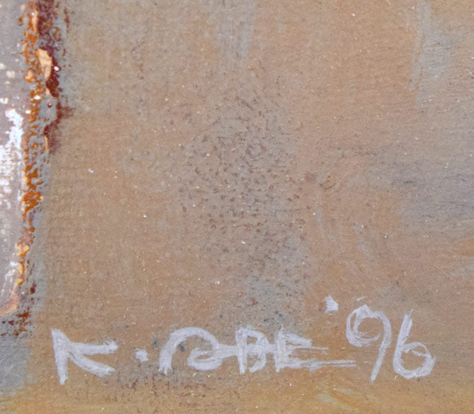 阿部国利「無題」油絵・SM サイン・年記(1996年作)拡大画像