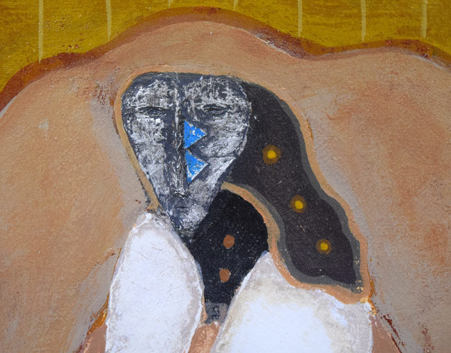 阿部国利「無題」油絵・SM 拡大画像1