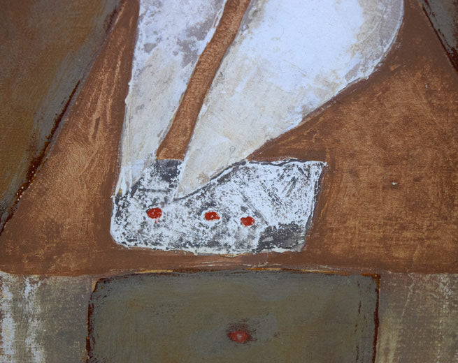 阿部国利「無題」油絵・SM 拡大画像2