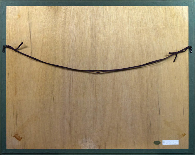 アイベン・アール「グリーン・ビッグ・サー」シルクスクリーン版画 額縁裏側画像