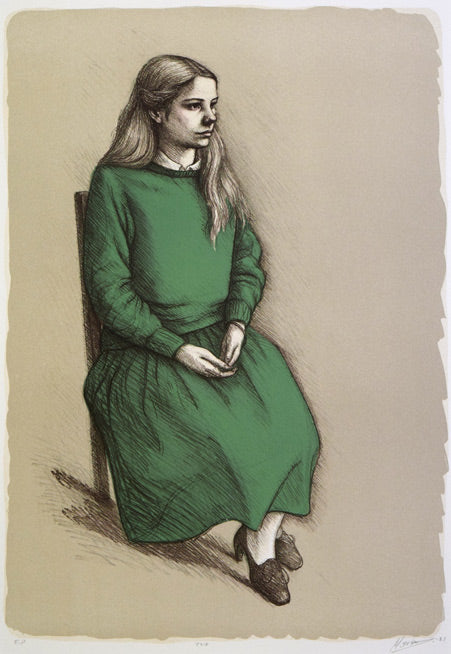 相笠昌義「マルタ」リトグラフ 作品全体拡大画像