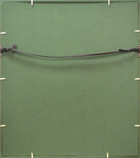 相笠昌義「アンダルシアの貧しい少女」銅版画 額縁裏側部分