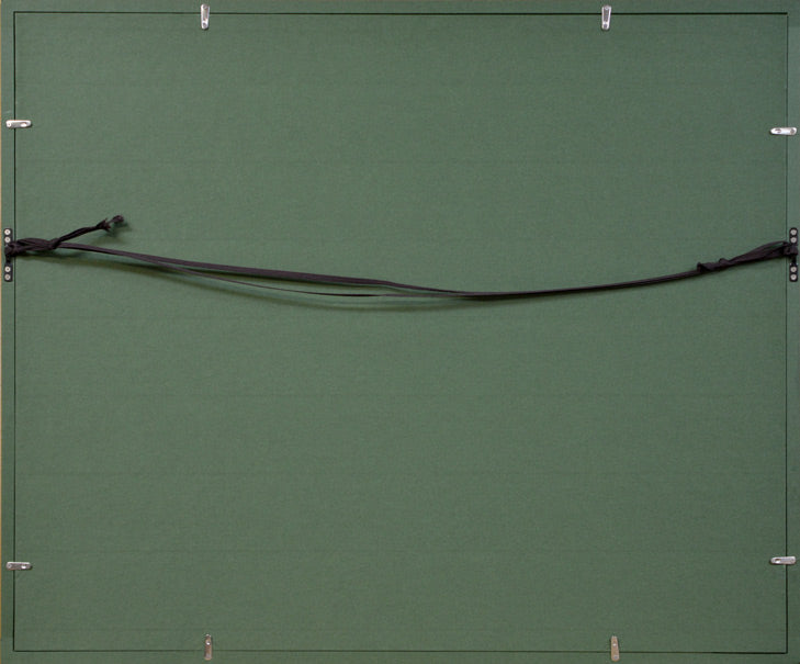 荒巻かおる「外国風景」油絵・P10号・1967年作 額縁裏側部分