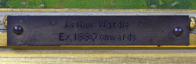 アーサー・ウォードル「The Hour」油絵・変形10号 プレート拡大画像