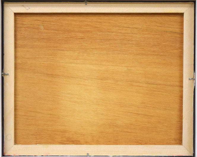 浅野天鐘「けし」日本画・F3号 作品裏側画像