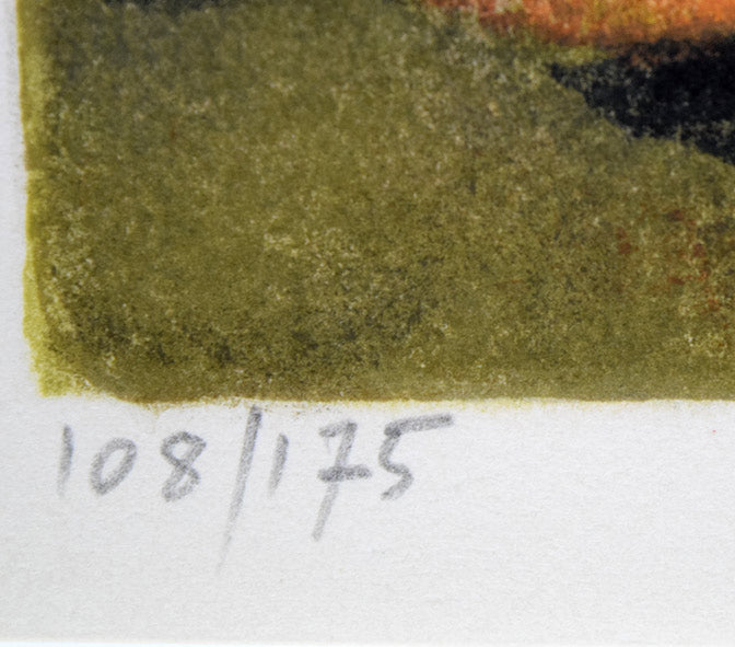 バブレーヌ「静物画」リトグラフ　限定番号部分（ed，108/175）