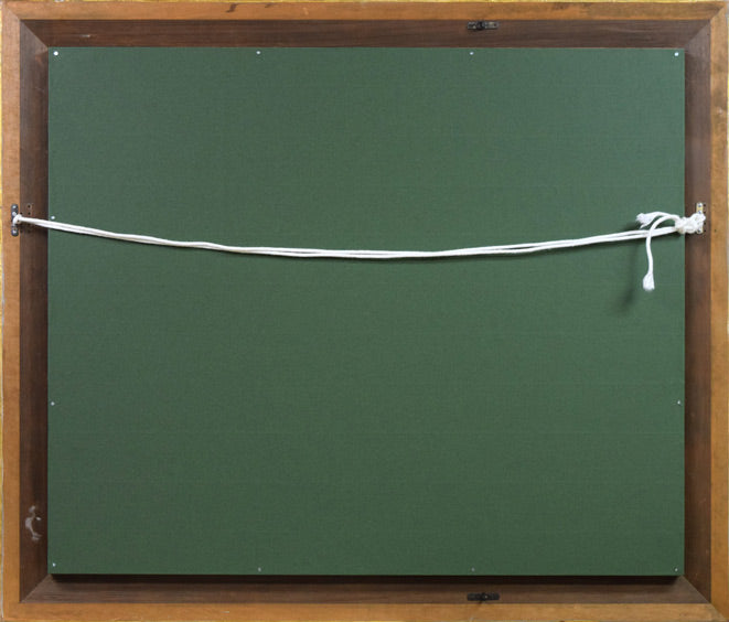 バウムガルテン(Baumgarten)「ペロポネス風景(ギリシャ)」油絵・仏F25号 額縁裏側画像