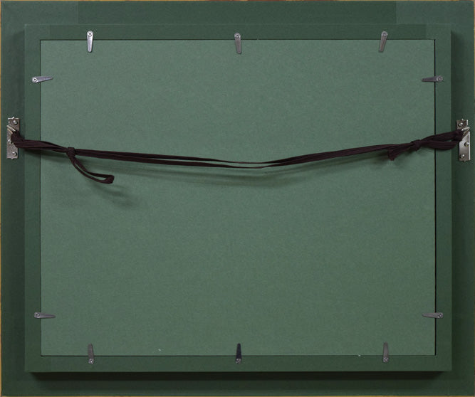 ベルトロン(Bertholon)「外国風景画」油絵・仏F5号 額縁裏側画像