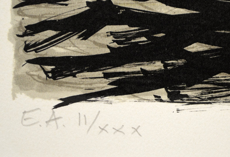 ベルナール・ビュッフェ(Bernard BUFFET)「防波堤」リトグラフ 限定番号(ed,E.A.2/30)