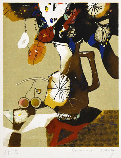 張淳業(チャン スンオップ)「静物画」リトグラフ 作品全体画像