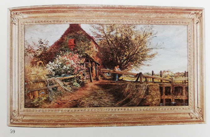 チャールズ・ルイス「バークシャーあたりのテームズ河」油絵・変形12号 掲載資料画像3