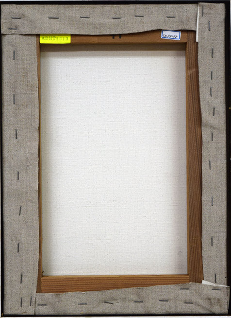 張淳業(チャン スンオップ)「花」油絵・F4号 キャンバス裏側画像