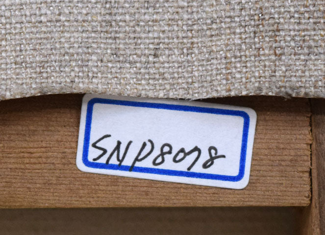 張淳業(チャン スンオップ)「花」油絵・F4号 裏側拡大画像2