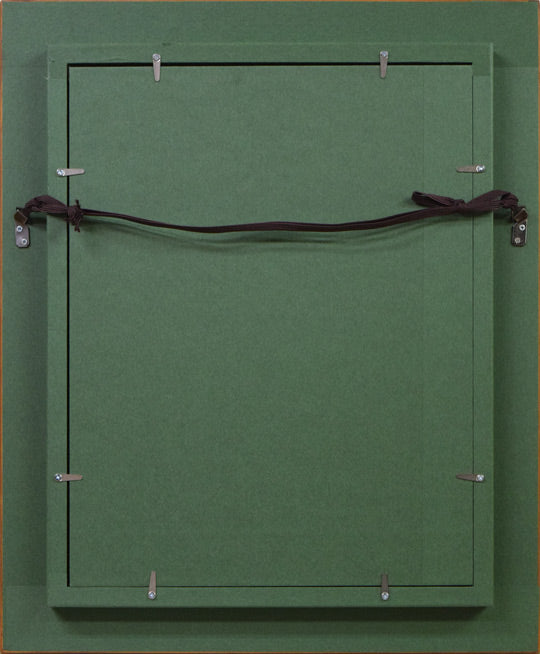 張淳業(チャン スンオップ)「花」油絵・F4号 額縁裏側画像