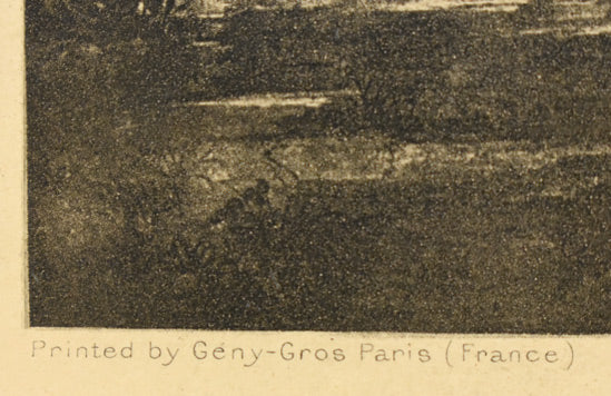 ダ・ヴィンチ「乙女と天秤」モノクロ銅版画 拡大部分1