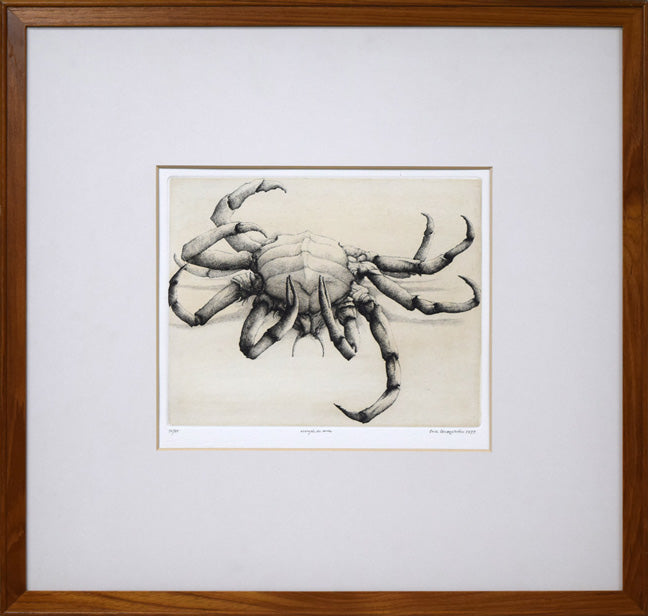 エリック・デマジエール「Araigne de mer」銅版画