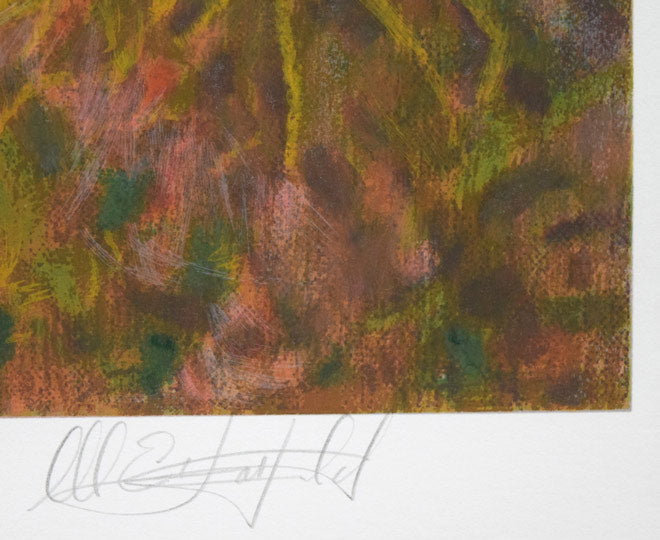 ドン・ハットフィールド「サイレントリフレクション」シルクスクリーン版画 本人直筆鉛筆サイン