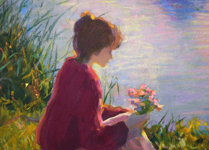 ドン・ハットフィールド「サイレントリフレクション」シルクスクリーン版画 拡大画像3