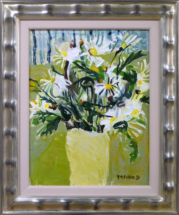 デュボア康子「花」油絵・F6号