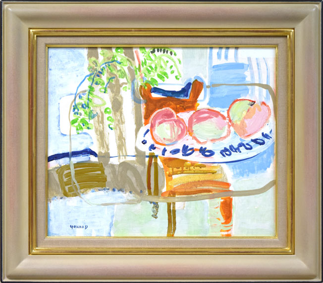 デュボア・康子「静物画」油絵・F8号