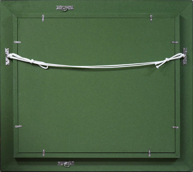 デュボア・康子「静物画」油絵・F8号 額縁裏側画像