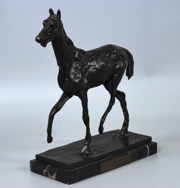 エドガー・ドガ「馬」ブロンズ作品 全体拡大画像4