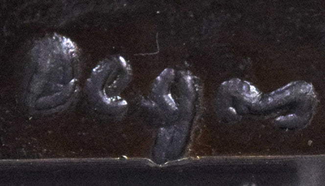 エドガー・ドガ「馬」ブロンズ作品 サイン拡大