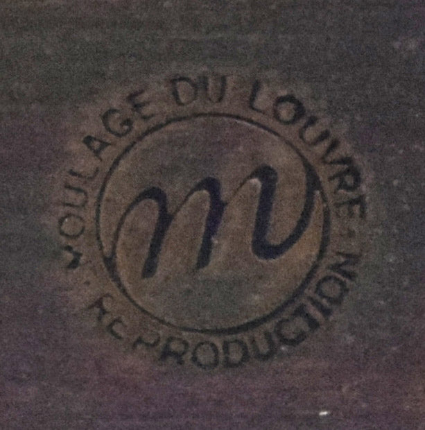 エドガー・ドガ「馬」ブロンズ作品 プレート印拡大画像(ルーブル美術館鋳造工房印)