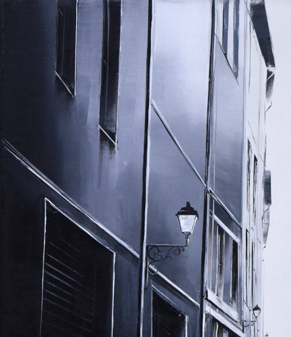 エムジー(MG)「赤い傘」油絵・F10号 拡大画像1