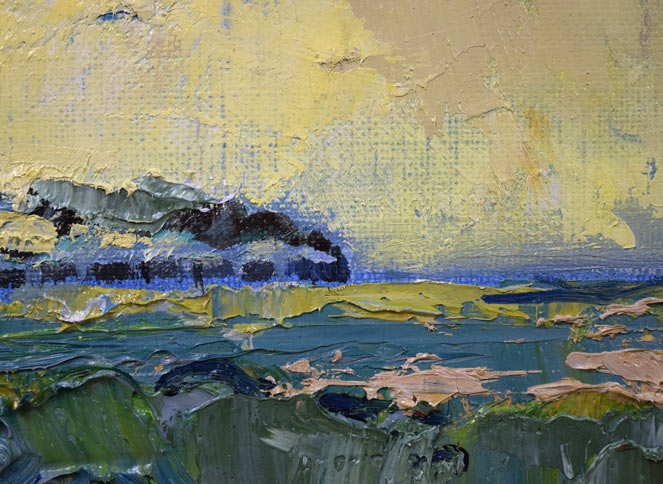 遠藤ミマン「ウトナイ(勇払原野・苫小牧)」油絵・F6号 拡大画像2