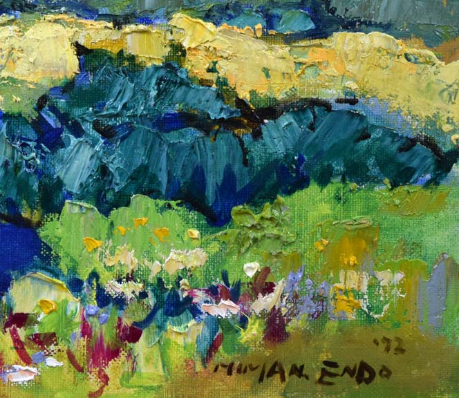 遠藤ミマン「ウトナイ(勇払原野・苫小牧)」油絵・F6号 拡大画像4