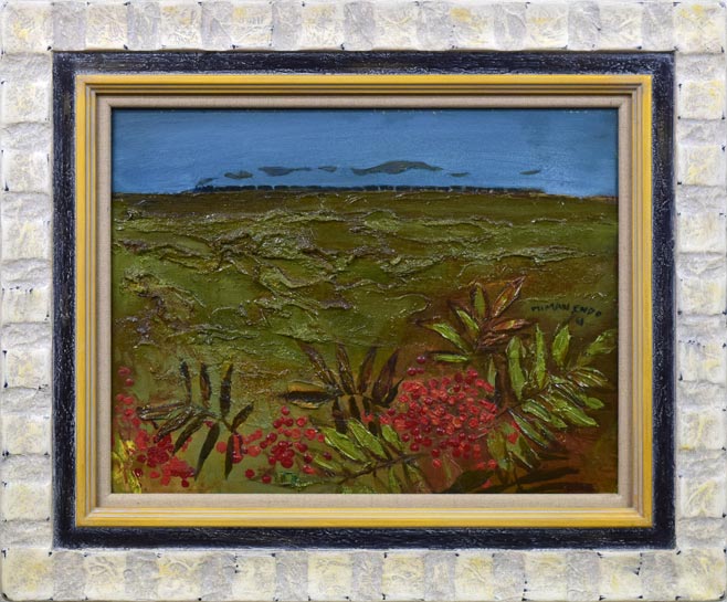 遠藤ミマン「ななかまど」油絵・F6号