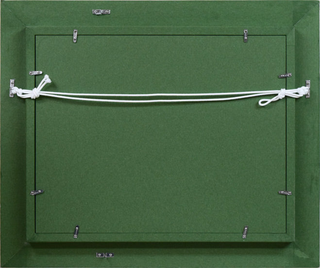 遠藤ミマン「ななかまど」油絵・F6号 額縁裏側画像