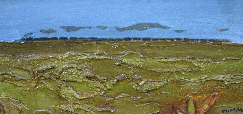 遠藤ミマン「ななかまど」油絵・F6号 拡大部分1