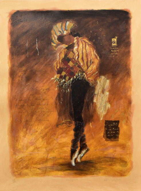 ロイ フェアチャイルド(Roy Fairchild)「ハーレクイン(Harlequin:道化師)」版画 作品全体画像