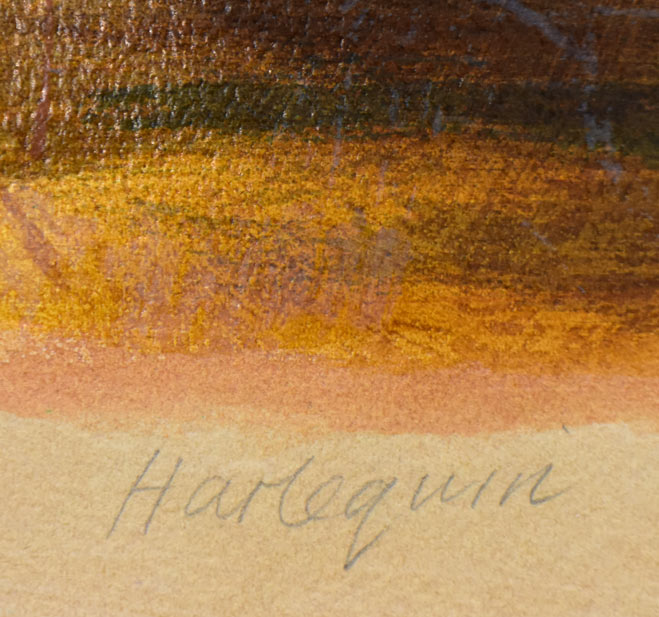 ロイ フェアチャイルド(Roy Fairchild)「ハーレクイン(Harlequin:道化師)」版画 タイトル拡大画像