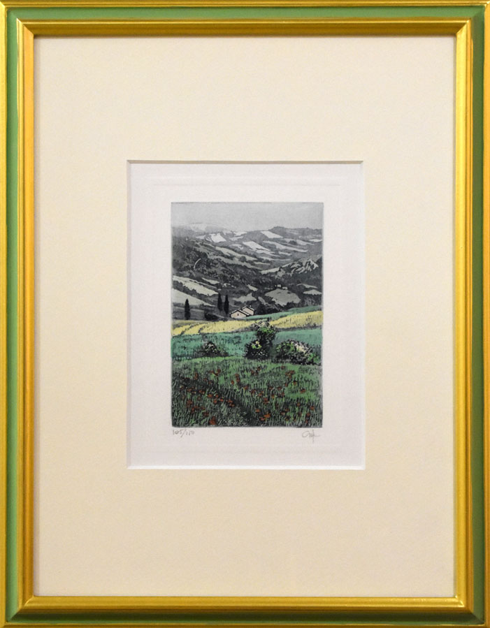 ジョルジオ フェラーリ(Giorgio Ferrari)「外国風景」銅版画