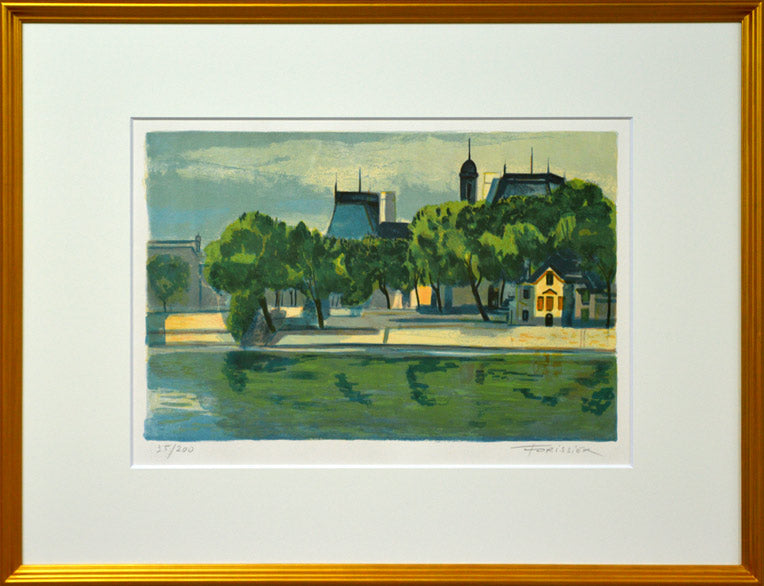 ロジェ・フォリシエ「セーヌ河」リトグラフ