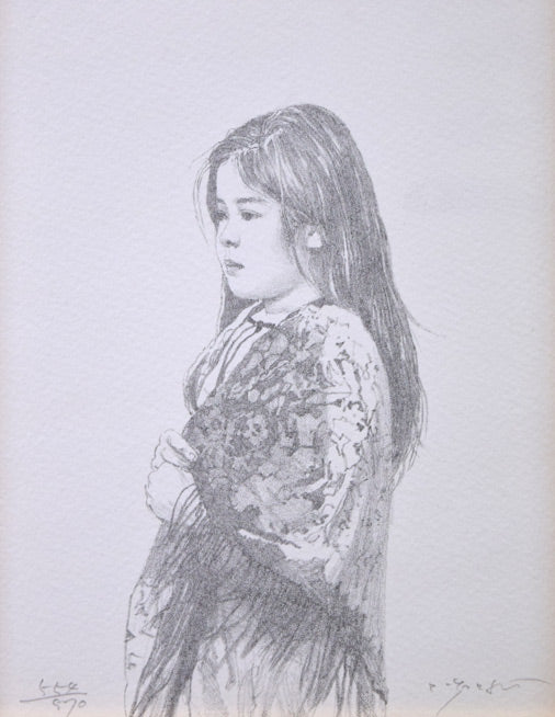 藤井勉「希望」リトグラフ 作品全体拡大画像