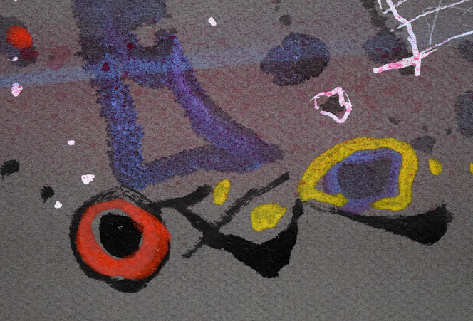 藤野千鶴子「宙(そら)」水彩画 拡大画像4